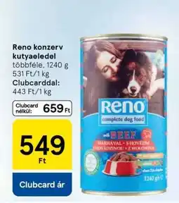 Tesco Reno konzerv kutyaeledel ajánlat