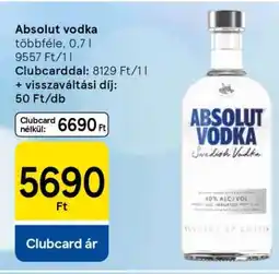Tesco Absolut vodka ajánlat