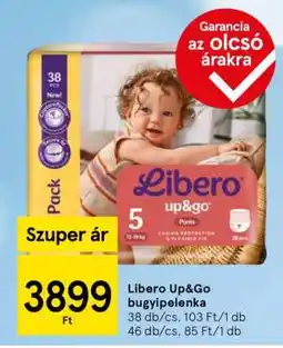 Tesco Libero Up&Go bugyipelenka ajánlat