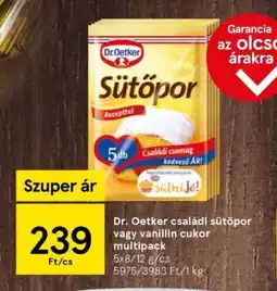 Dr. Oetker családi sütőpor vagy vanillin cukor multipack