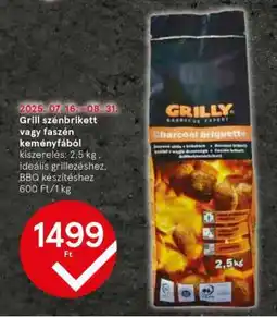 Tesco Grill szénbrikett vagy faszén keményfából ajánlat