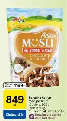 Tesco Bonavita Active ropogós müzli ajánlat