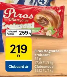 Tesco Piros Mogyorós Croissant ajánlat