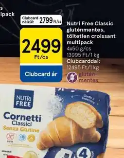 Tesco Nutri Free Classic gluténmentes, töltetlen croissant multipack ajánlat