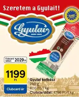 Tesco Gyulai kolbász ajánlat
