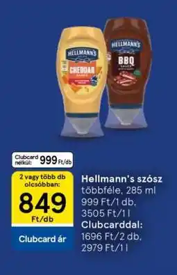 Tesco HELLMANN'S SZÓSZ ajánlat