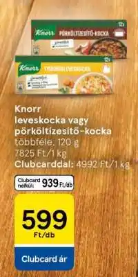 Tesco Knorr leveskocka vagy pörköltsűzítő-kocka ajánlat