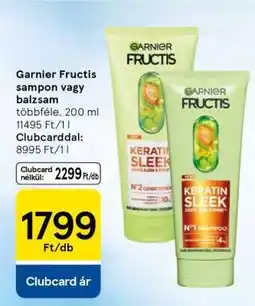 Tesco Garnier Fructis sampon vagy balzsam ajánlat