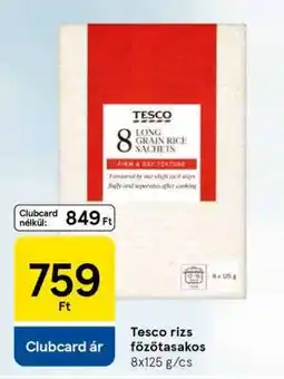 Tesco Tesco rizs főzőtasakos ajánlat