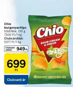 Tesco Chio burgonyachips ajánlat