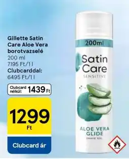 Tesco Gillette Satin Care Aloe Vera borotvazselé ajánlat