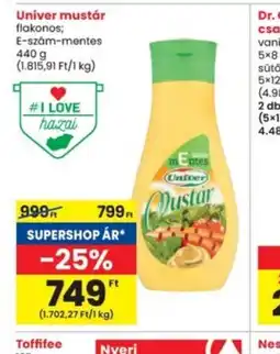 Interspar Univer mustár ajánlat