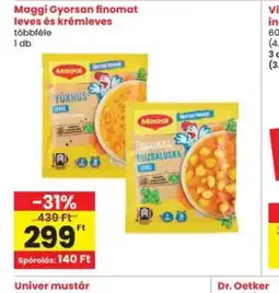 Interspar Maggi Gyorsan finomat leves és krémleves ajánlat