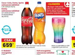 Interspar Coca-Cola, Fanta, Sprite szénsavas üd 699 Ft 2DB-TÓLtőital ajánlat