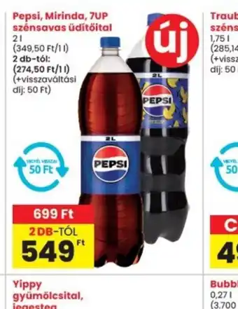Interspar Pepsi, Mirinda, 7UP szénsavas üdítőital ajánlat