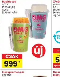 Interspar Bubble Tea ajánlat
