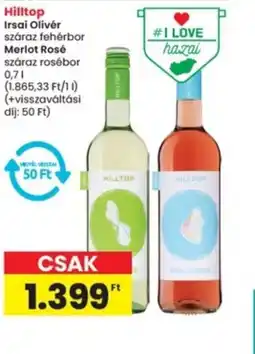 Interspar Hilltop Irsai Olivér/Merlot Rosé ajánlat