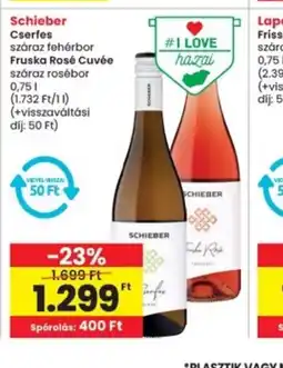 Interspar Schieber Cserfes / Fruska Rosé Cuvée ajánlat