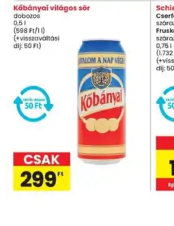 Interspar Kőbányai világos sör ajánlat