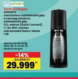 Interspar Sodastream Terra szdagép ajánlat