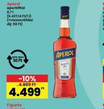Interspar Aperol aperitifital ajánlat