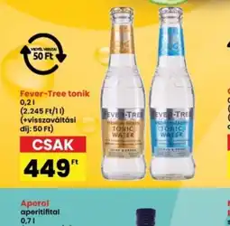 Interspar Fever-Tree tonik ajánlat