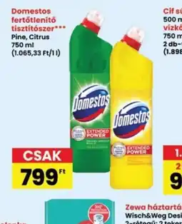 Interspar Domestos fertőtlenítő tisztítszer ajánlat