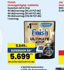 Interspar Finish mosogatgép-tabletta ajánlat