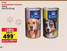 Interspar King kutyaeledel-konzerv ajánlat