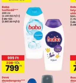 Interspar Baba tusfürdő ajánlat