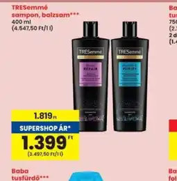 Interspar Tresemmé sampon, balzsam ajánlat
