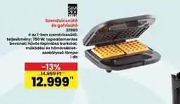Interspar Simpex Szendvicssütő és gofrisütő ajánlat