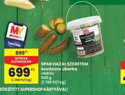 Interspar Spar Hazai Szeretem kovászos uborka ajánlat