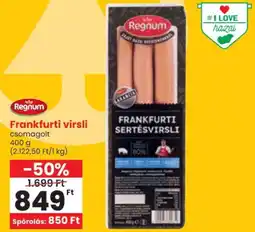 Spar Regnum Frankfurti virsli ajánlat
