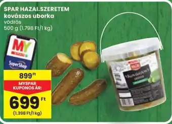 Spar SPAR HAZAI.SZERETEM kovászos uborka ajánlat