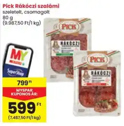 Spar Pick Rákóczi szalámi ajánlat