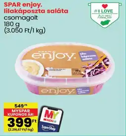Spar SPAR enjoy. lilakáposzta saláta ajánlat