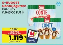 Spar S-BUDGET Conte jégkrém ajánlat