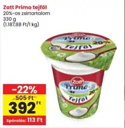 Spar Zott Primo tejföl ajánlat