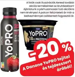 Spar A Danone YoPRO tejital és tejdesszert ajánlat