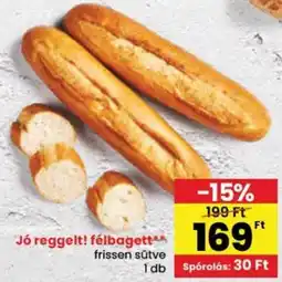Spar Jó reggelt! félbagett ajánlat