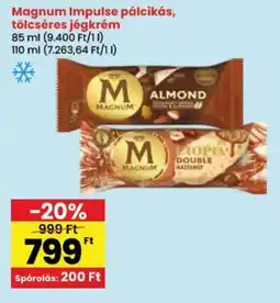 Spar Magnum Impulse pálcikás, tölcséres jégkrém ajánlat
