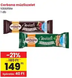 Spar Cerbona müzliszelet ajánlat