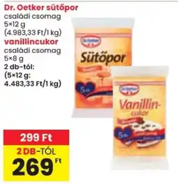 Spar Dr. Oetker sütőpor / vanillincukor ajánlat