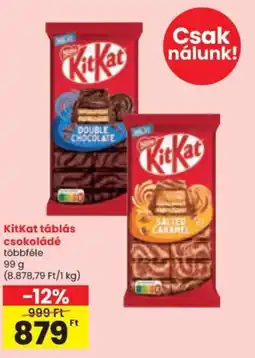 Spar Kitkat táblás csokoládé ajánlat