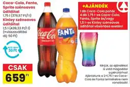 Spar Coca-Cola, Fanta, Sprite, Kinley ajánlat