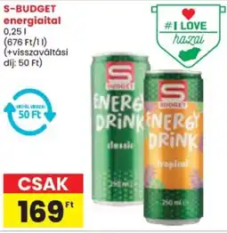 Spar S-BUDGET energiaital ajánlat