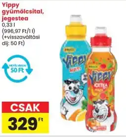 Spar Yippy gyümölcsital, jegestea ajánlat