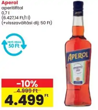 Spar Aperol aperitifital ajánlat