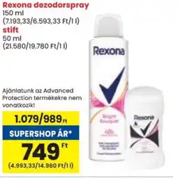 Spar Rexona dezodorspray, stift ajánlat